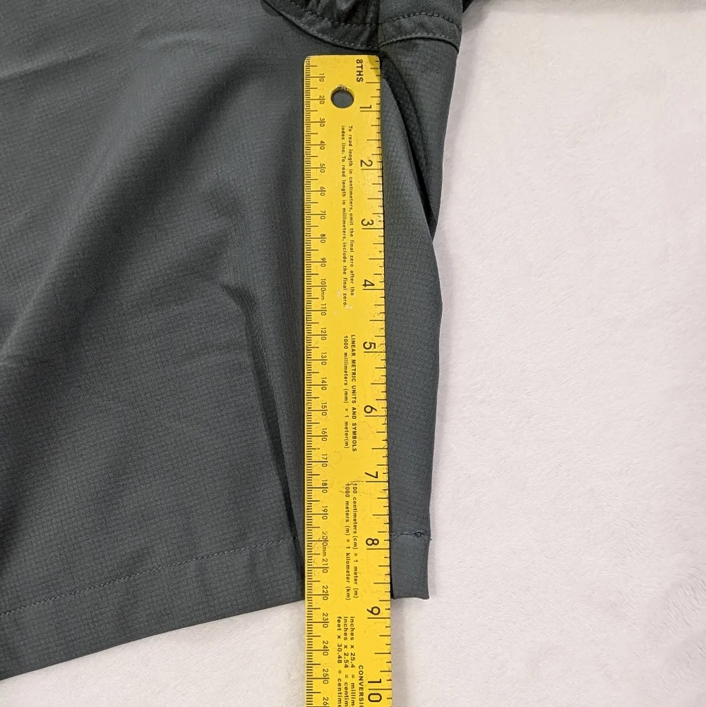 Eddie Bauer Flex Waist Tech Shorts | Sage Green Gray Performance Hiking Mens XL‎